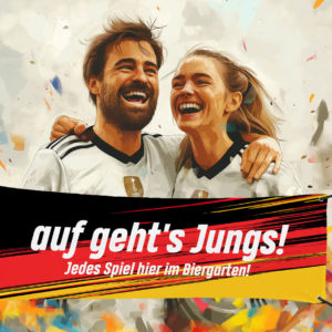 Deutschland Flagge zur Fußball EM 2024